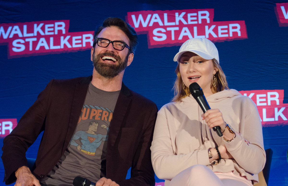 ZNATIONSOCIETY's tweet photo. @keithallanduh and @annyawesome during the z nation panel, at @walkrstalkrcon in tulsa! #wsctulsa β¨ https://t.co/tyJHvXKt7C