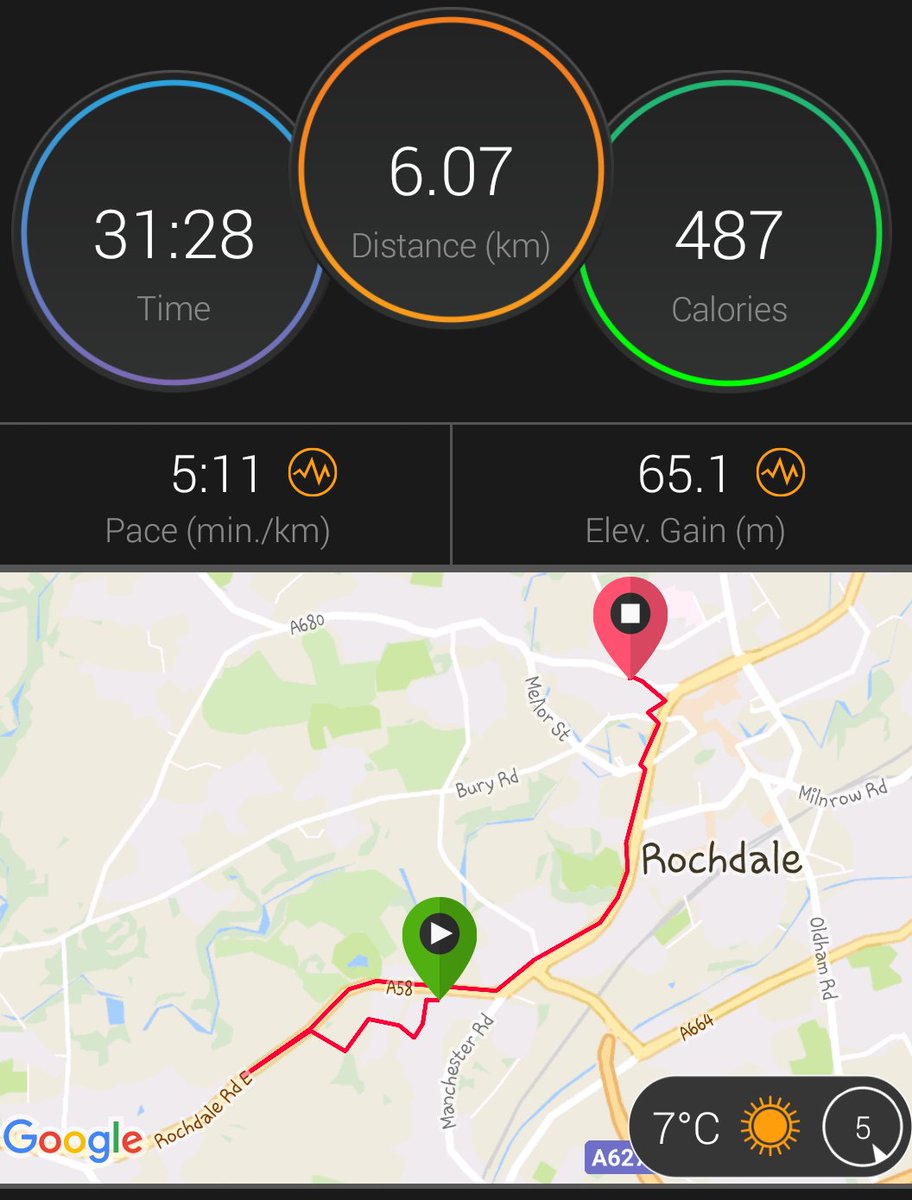 Sandylaner77's tweet photo. #smugpoints awarded, it's only 3km to work I had to add another 3km to the route for this. #6amclub #ukrunchat https://t.co/MXEq6MBrNc