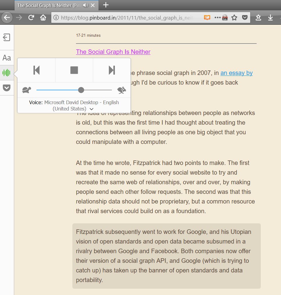 jackysee's tweet image. i just know this! #firefox #readerView #narrate