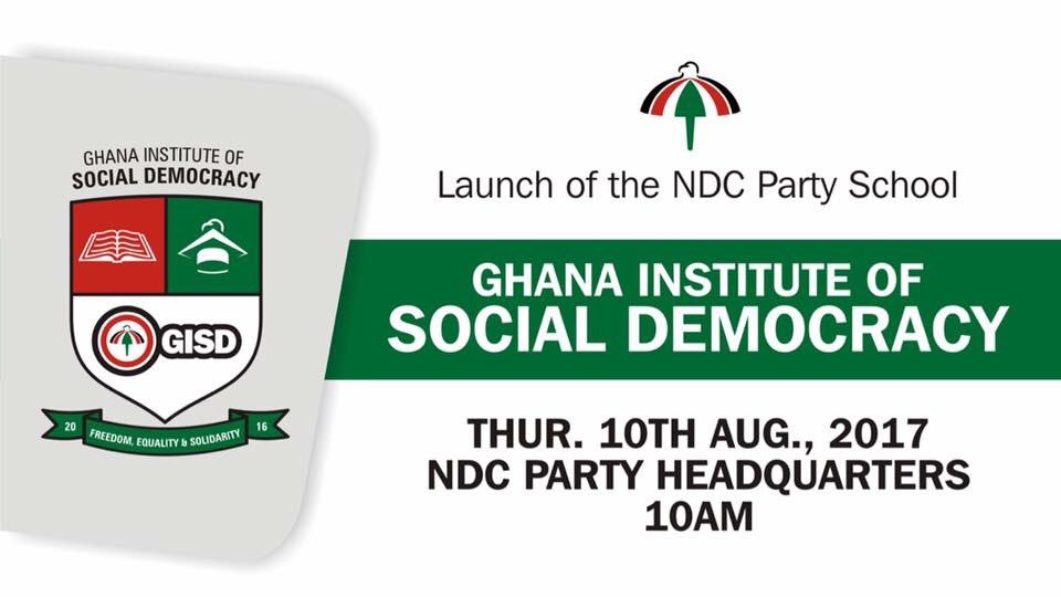 OfficialNDCGh's tweet photo. Today, we are launching our party school to orient and groom our base about our political ideology and philosophy. GISD ... Proudly NDC https://t.co/3rOJG1eNAh