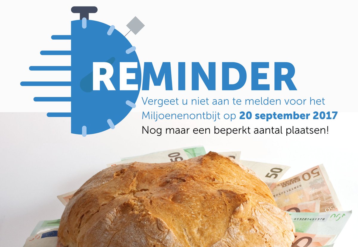 VNONCWDenHaag's tweet photo. #savethedate 20 september #MODH2017 Voor alle leden van @vnoncwdenhaag Meld je aan voor het miljoenenontbijt 2017 @VCSWBV @ingnl @RandstadNL https://t.co/rToWkY8zyM