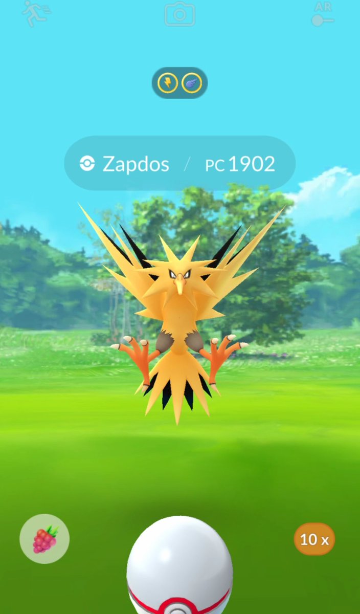 DracoGames90's tweet photo. La primera incursión del día! Lo atraparé? 😉 Zapdos 100% #PokemonGO https://t.co/yAG2Ed4Uev