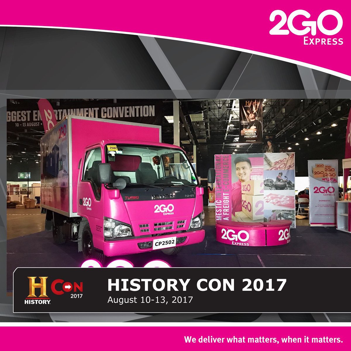 Are you ready to make History? Visit the 2GO Express exhibit at History Con  2017 on August 10-13 #2goexpress #HistoryConPH #HistoryCon2017, image size:1200x1200