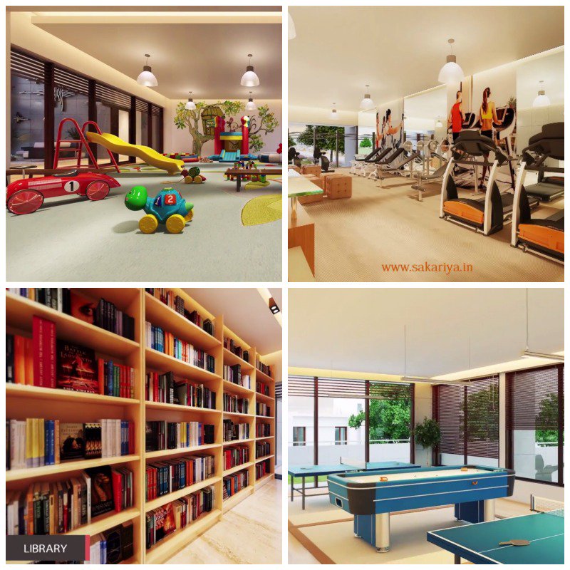 #SvayamSymphony The #ResidentialScheme is a perfect blend of with amenities such as #Gymnasium #ChildrenPlayingRoom #IndoorGames #Library 😍