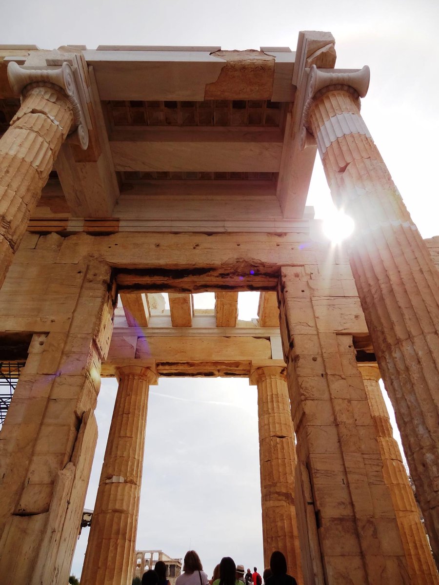 Propylaia: the monumental entrance to the sacred rock of the #Acropolis. #AthensHistory