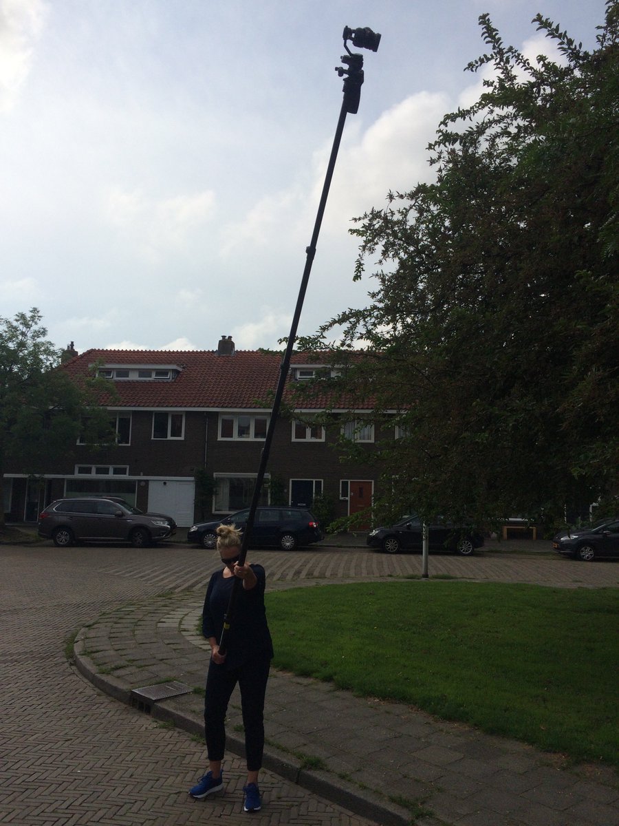 Jacco_video's tweet photo. #Charterspole aangeschaft, voor #luchtopnames tot 6 meter hoog, voor waar je niet kan vliegen met #drone zoals in magazijn of boven mensen https://t.co/bYTI8Yabn9