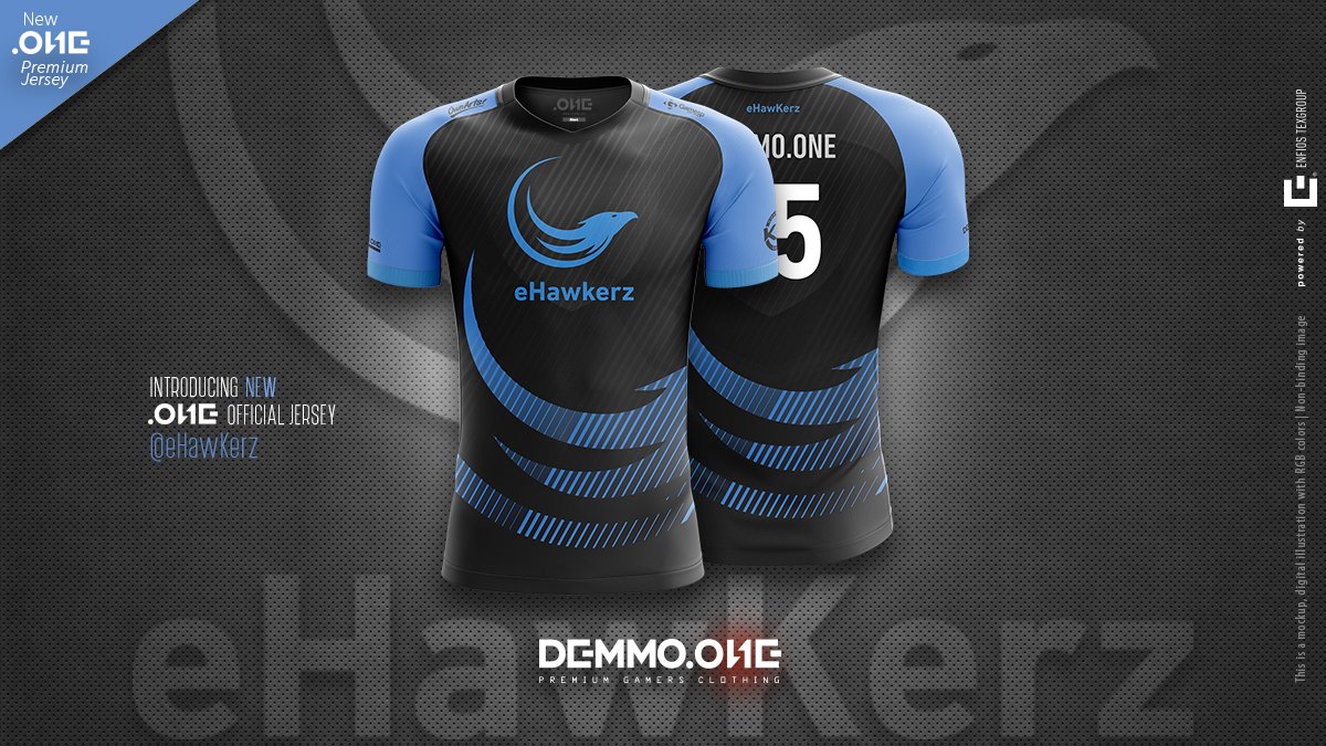 DEMMO_ONE's tweet photo. The @eHawKerz Official Jersey. #WinningIsAHabit Visit: https://t.co/2JGQCf0eCl #demmoONE 🚀 https://t.co/DoLKYHS9FN