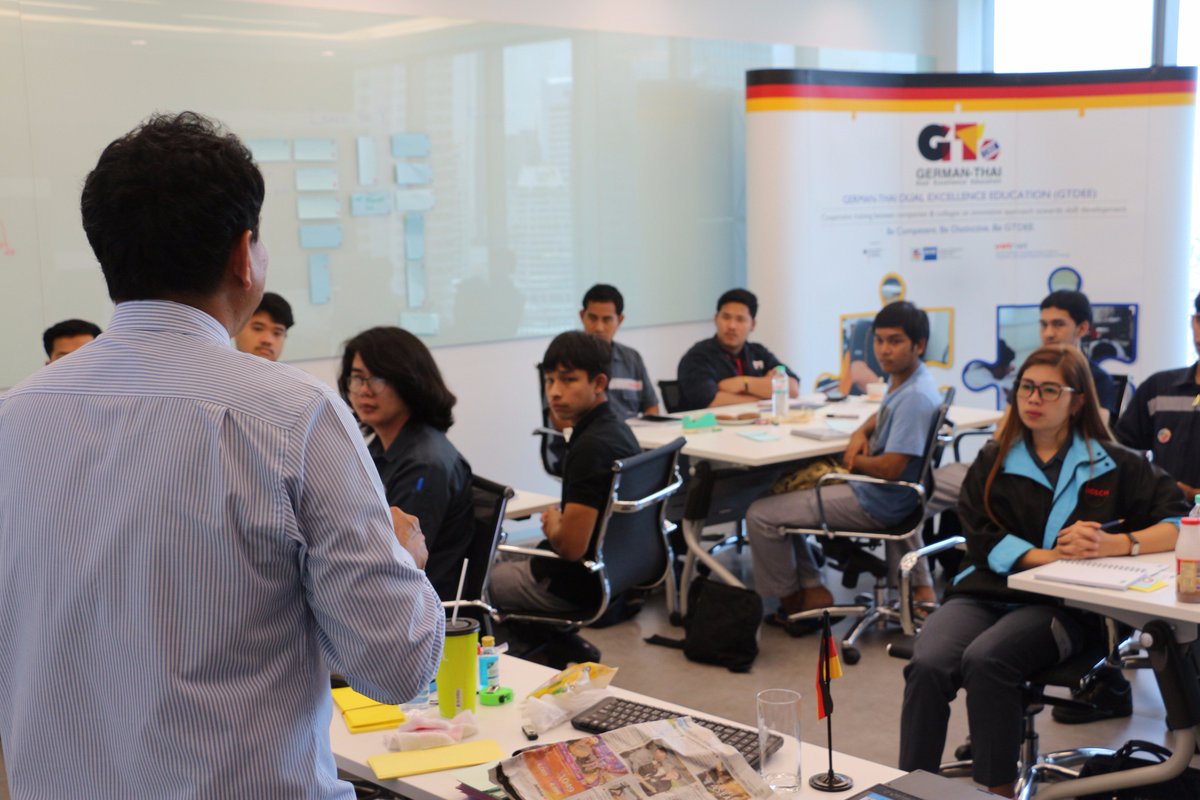 GermanThaiChamb's tweet photo. #GTDEE's workshop “Mathematics for Technician” today organised for GTDEE apprentices to enhance skills to meet #GermanStandard #DVET 🔣#⃣🆙 https://t.co/yaP9MCsYt6