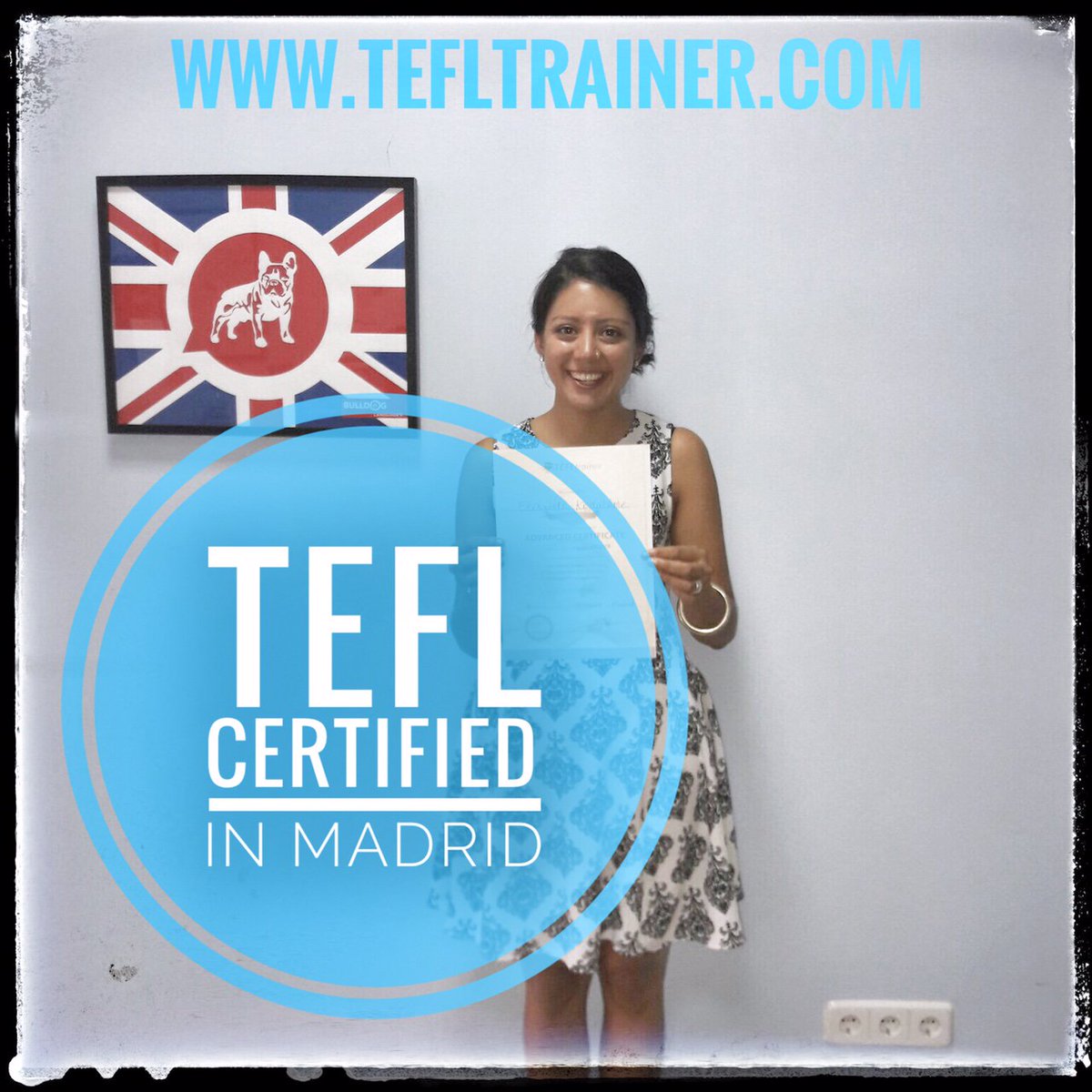 tefl_trainer's tweet photo. Congratulations Lisa! #tefltrainer #teflmadrid #teflcertification #tefl #teachenglish https://t.co/yn43KBDPNf https://t.co/U8na8JODHV