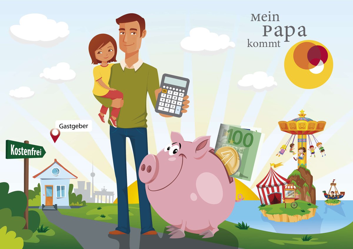 Nach der Trennung weite Anreise zum Kind? So #sparst Du #Umgangskosten mit „Mein Papa kommt“! Jetzt berechnen: umgangskostenrechner.de