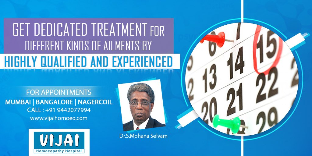 Vijai_Homoeo's tweet photo. #Homeopathy #Treatment for different #ailments
by #experienced #Doctor
for Appointments - Mumbai | Bangalore | Nagercoil
#Call +919442077994 https://t.co/AO13dQFpEs