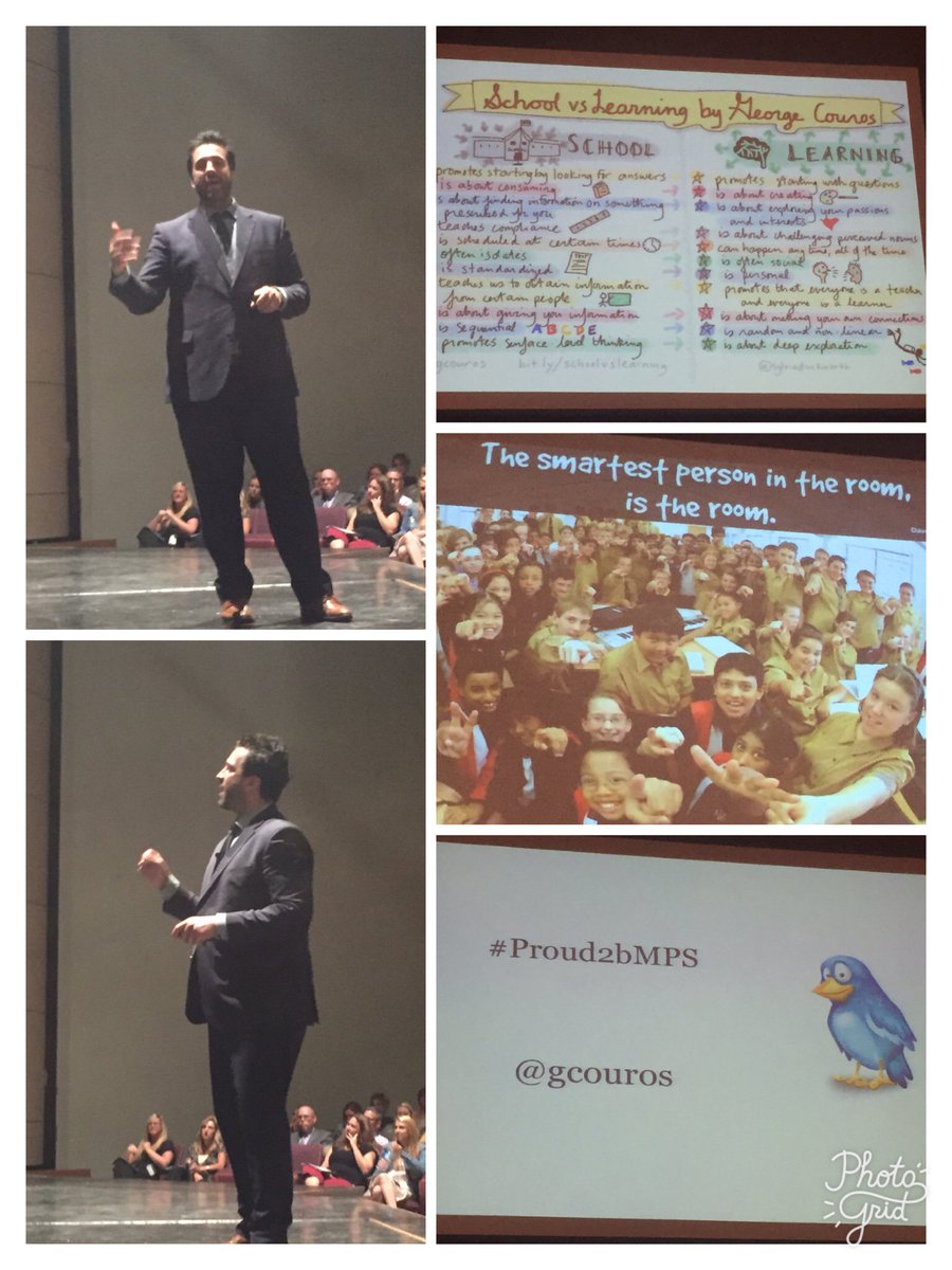 Awesome words to our teachers from George Cuoros. Change is the only constant. Relationships matter. #Proud2bMPS #Back2School2017 @gcouros
