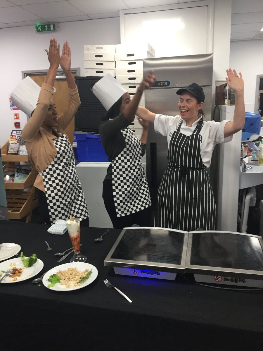 LoveCityserve's tweet photo. We had a great day with our very own Ready Steady Cook ahead of 'The Big Event' for our staff in October! #teamblueberries #teamoranges https://t.co/LYcNhi2BFX
