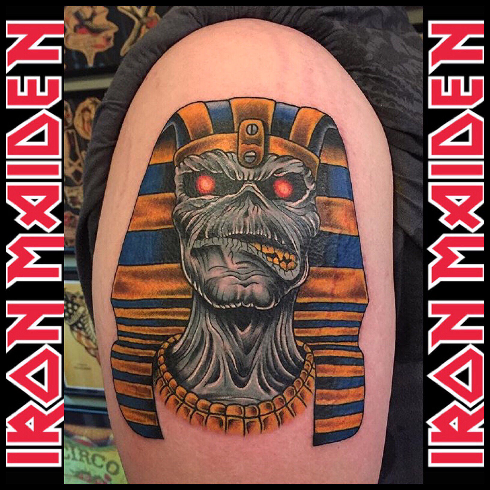 Here are some tattoos for fans of Iron Maiden