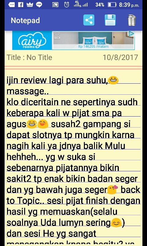 IsmuSuranto's tweet photo. mu review para massage lover https://t.co/V91XEcyf7j