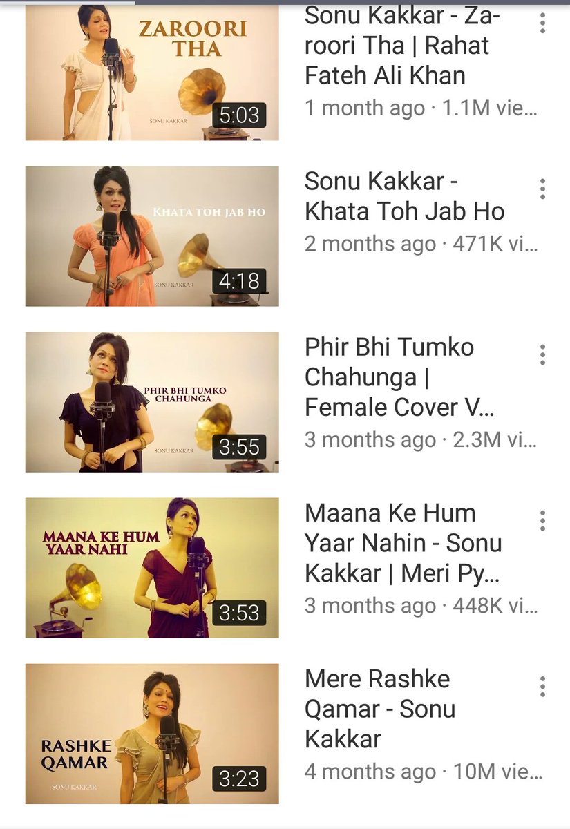 iAmvivekvishl96's tweet photo. @SonuKakkar♥ @SoHeartss 
this wat we call a  music list sonu di love u allot..💝
@YouTube hits https://t.co/1iSMa4orRx