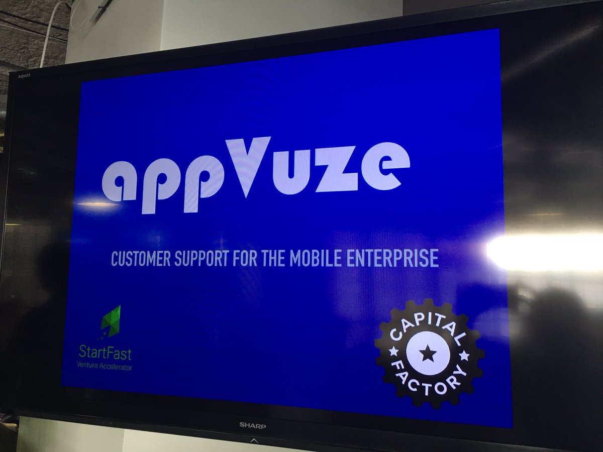 DavidShaevel's tweet photo. @appvuze presenting appVuze at Austin @TechBreakfast hosted by @CapitalFactory https://t.co/f5XMyUoN2Q