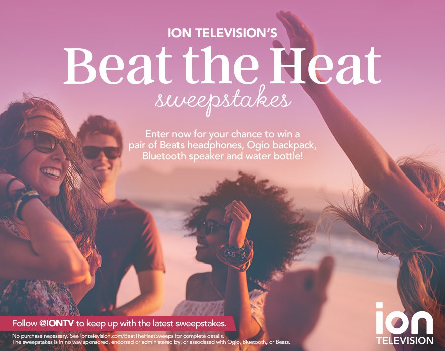 iontv's tweet photo. Enter @IONTV's #BeatTheHeatSweeps for your chance to win a prize pack, including a pair of Beats headphones! #Entry https://t.co/Auof0x6FLJ https://t.co/JNKgglfa4n