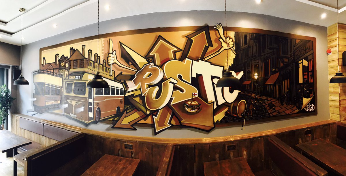 Altrincham Today (@altrinchamtoday) on Twitter photo Renowned graffiti artist <a href="/kELzO1984/">Tony kELzO</a> has just completed a stunning Altrincham themed commission in <a href="/RusticAlty/">Rustic π</a>, which reopens at 4pm today Renowned graffiti artist <a href="/kELzO1984/">Tony kELzO</a> has just completed a stunning Altrincham themed commission in <a href="/RusticAlty/">Rustic π</a>, which reopens at 4pm today