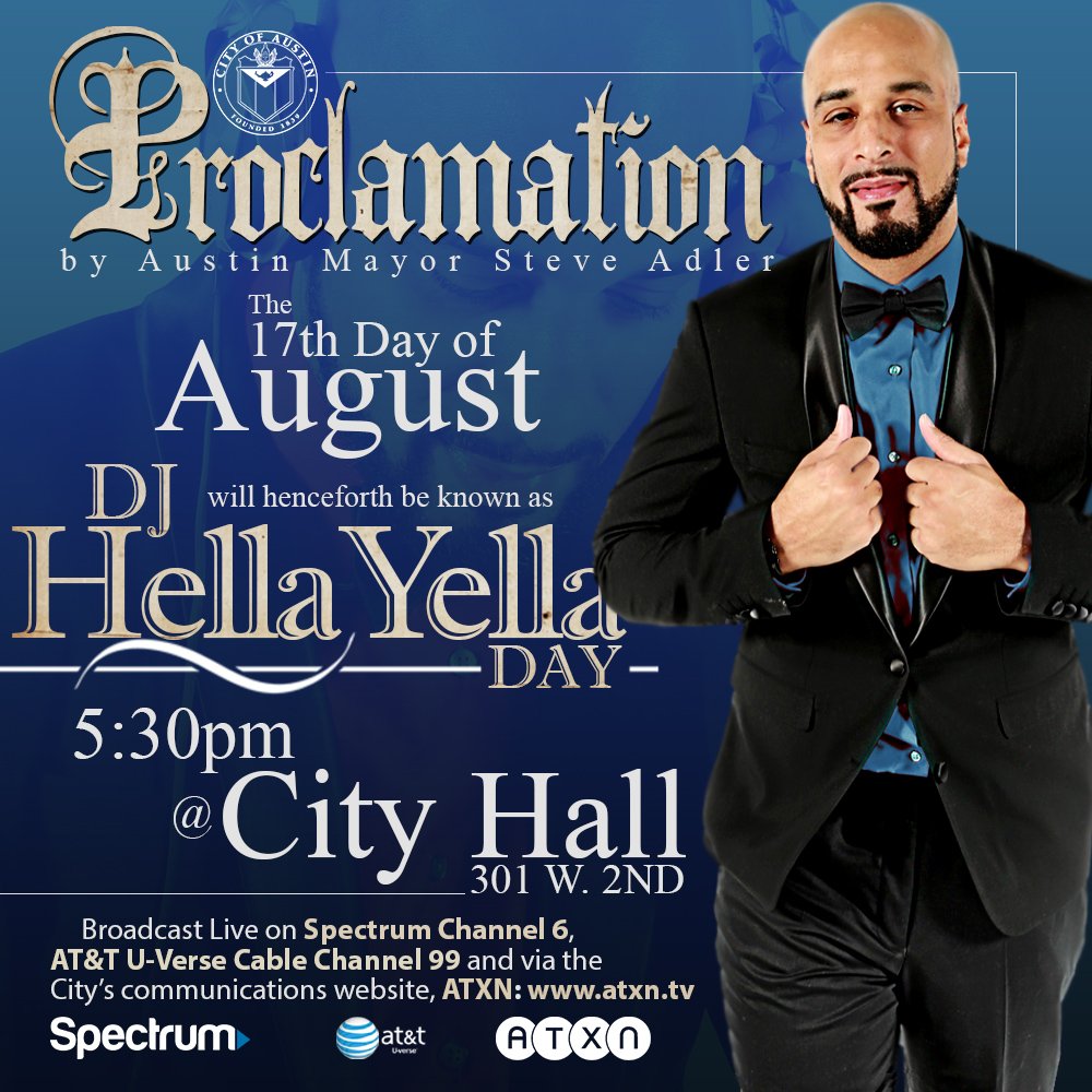 djhellayella's tweet photo. Whats happening on #DJHellaYellaDay? get all of the details here https://t.co/ETjJMr4SH9 https://t.co/XkCT7Jzpsa