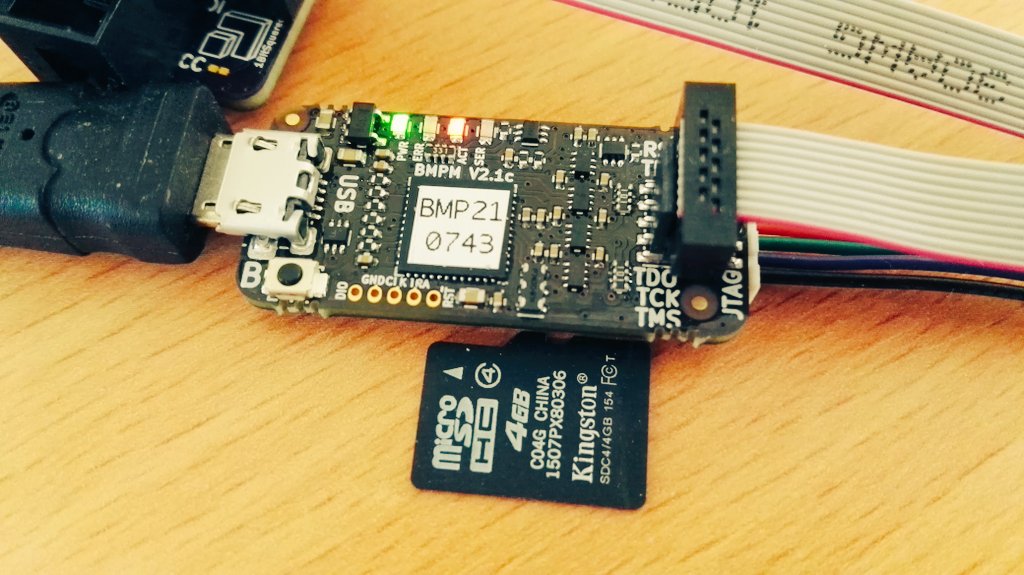 hubmartin's tweet photo. Wow #BlackMagicProbe is so TINY! We add support to @BigClownLabs so you can use #opensource debgger with #oshw home automation @1bitsquared https://t.co/SN3I2pUGAl
