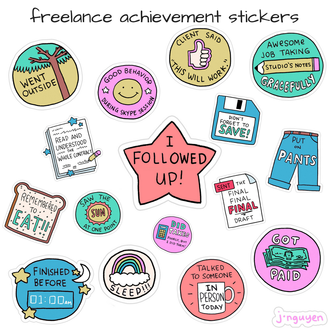 PeoplePerHour's tweet photo. We are loving Jeremy Nguyen's #freelance achievement stickers (https://t.co/UWAKePbjgZ)! How many have you collected today?😂

#FreelanceLife https://t.co/09O8gnmvE5