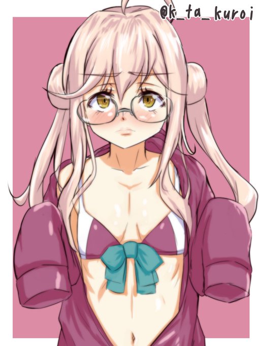 巻雲ちゃん!!

水着でも袖のダボッっとしたパーカーを着てると思うんで、
前のファスナーを下げるのを手伝いました。

#艦これ版深夜の真剣お絵描き60分一本勝負
#艦これ版真剣お絵描き60分一本勝負_20170810 