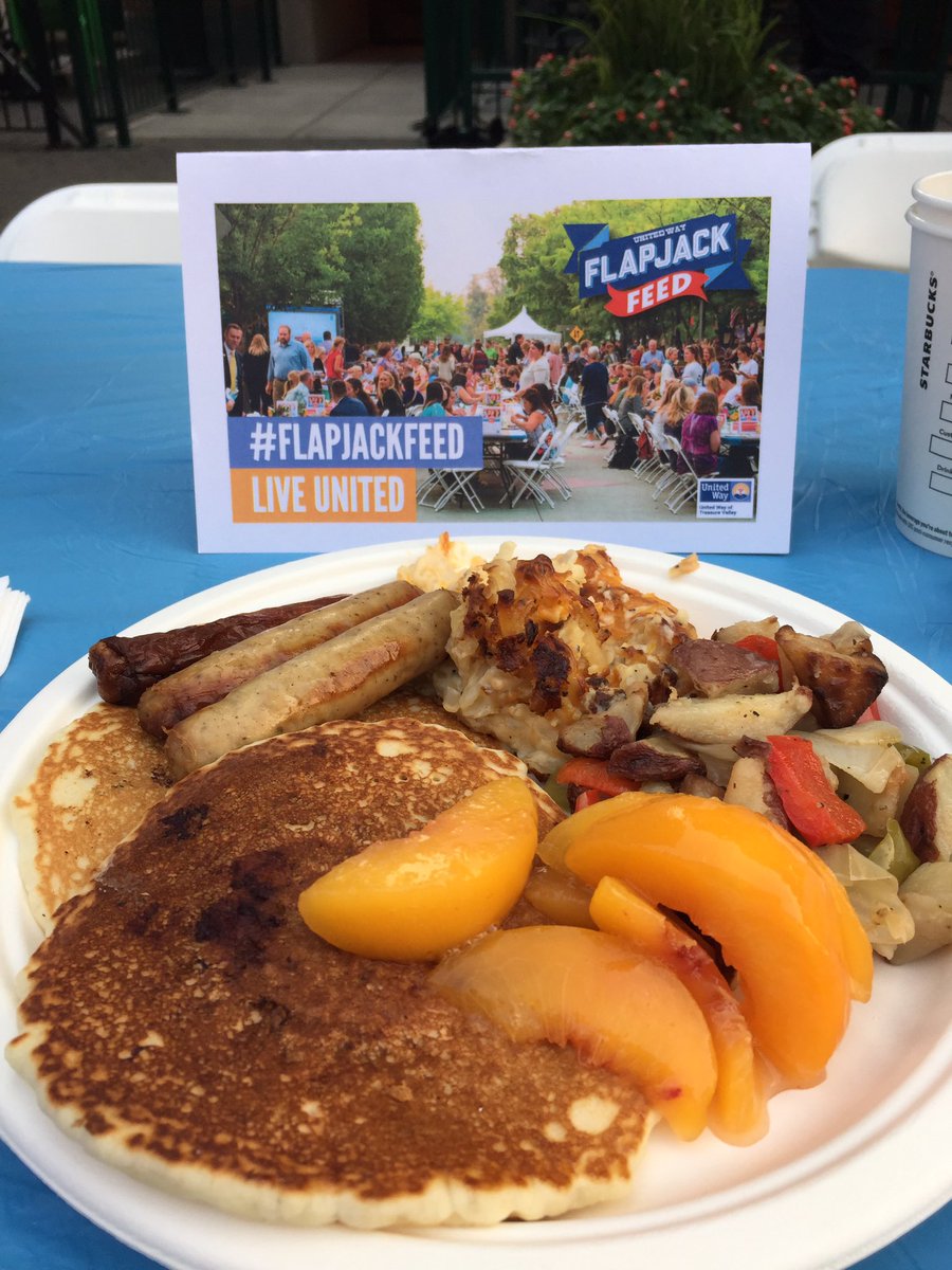 AmhBoo's tweet photo. #FlapJackFeed   Support the United Way Boise.  Every 3 years they do a needs assessment and helps fund the needs.  #unitedway https://t.co/c0UHjMPxwD
