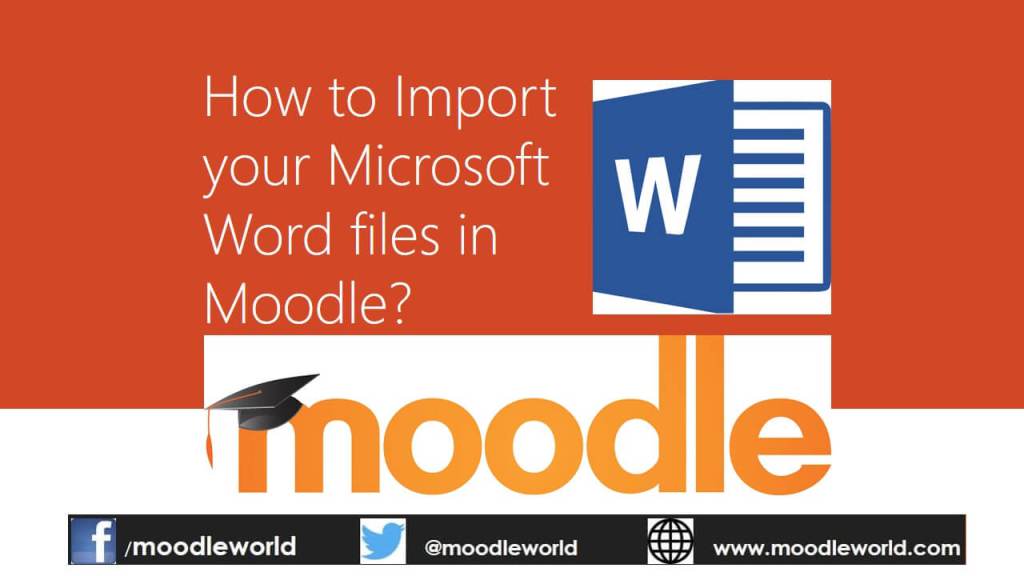 moodleworld's tweet image. How to import your Microsoft Word files in Moodle? #moodleplugins #microsoftword moodleworld.com/how-to-import-…