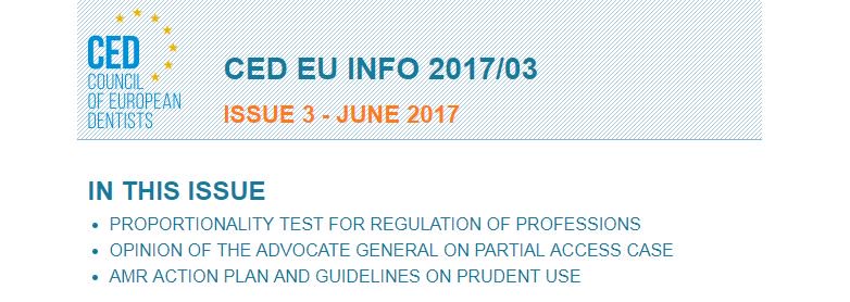 CEDentists's tweet photo. Enjoy the summer while reading our latest CED Newsletter on #AMR, #ProportionalityTest; #EstonianPresidency & more: https://t.co/3Unls764O9 https://t.co/mftv1zD2ts