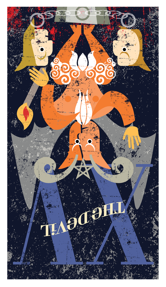 MmeClaraSeesAll's tweet photo. #TAROT #CARDOFTHEDAY #XVtheDevil #Reversed - Confront your demons head-on and you will be freed from the past. #madamclaraseesall https://t.co/csyxjuqcIO