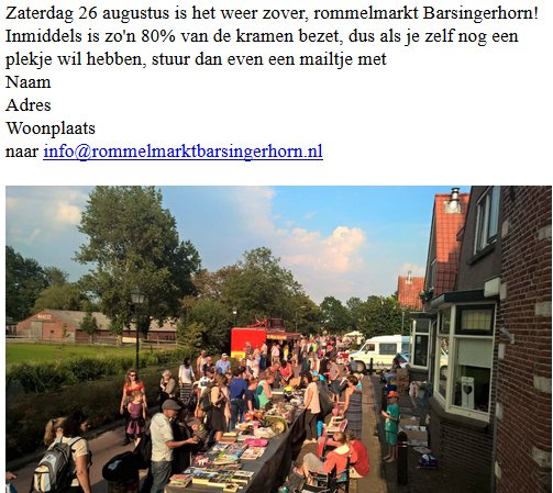 Kom langs 26 augustus! Of schrijf je nog in via info@rommelmarktbarsingerhorn.nl #rommelmarkt #Barsingerhorn #markt