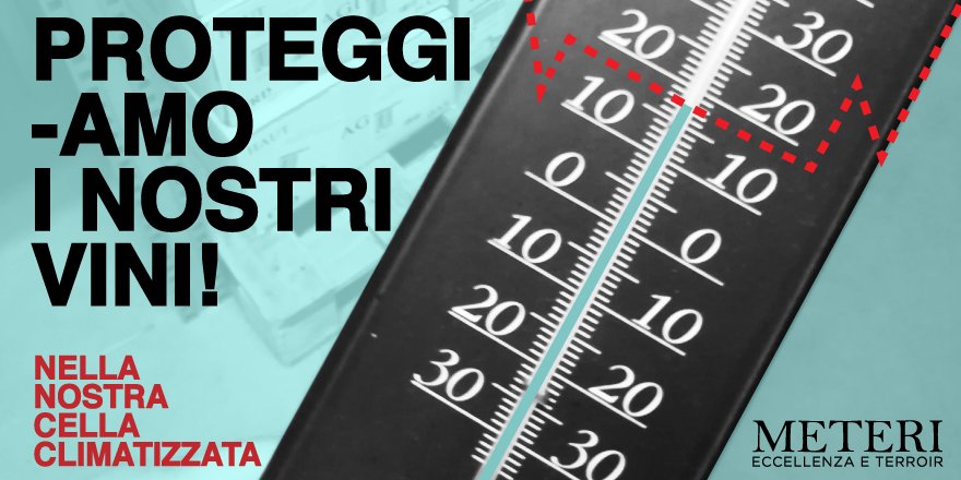 Meteri2's tweet photo. Cella climatizzata a temperatura costante di 15°C per tutti i vini #meteri - https://t.co/gBaZiYgXfM
#qualitàprotetta #winelovers https://t.co/NeUP2PwS7F