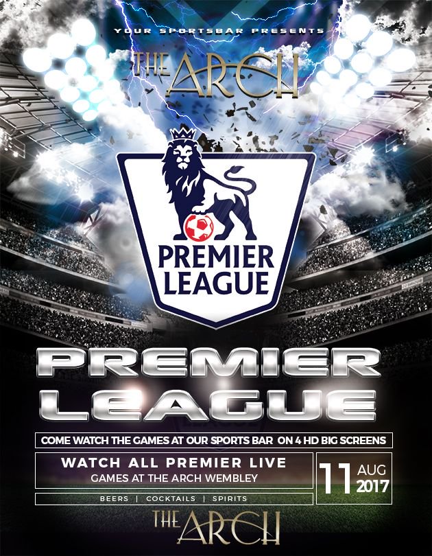 Calling all football fans........Premier League kicks of this Friday at The Arch! 
Come down and enjoy the game and the great atmosphere.