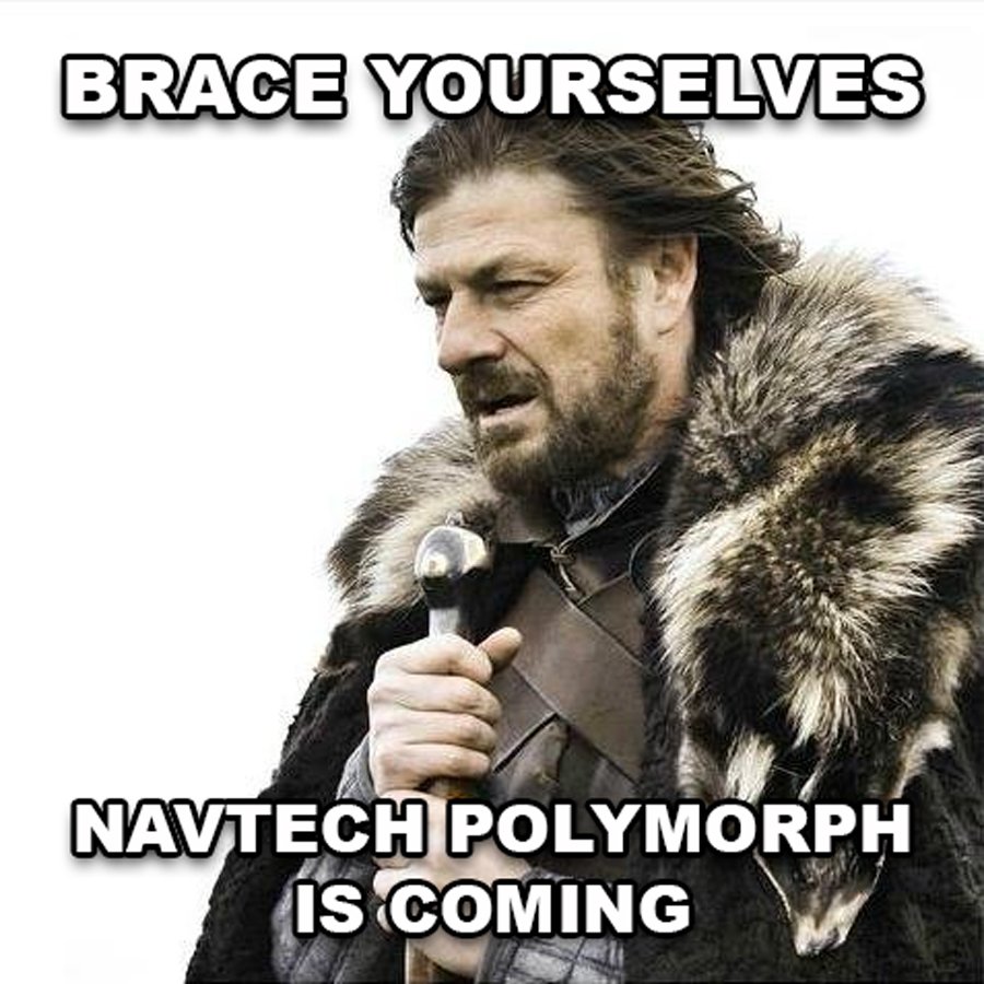 NavCoinMemes's tweet photo. Brace yourselves #NavTech #Polymorph is coming. https://t.co/Jnh1gAlZbK