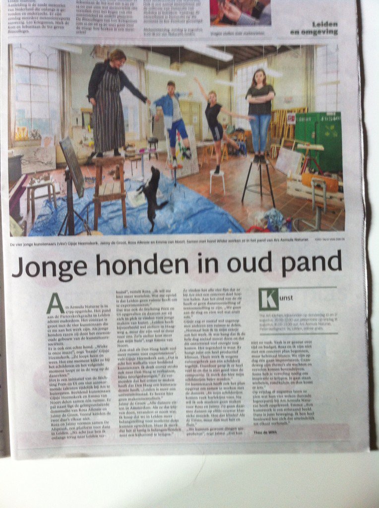 Weer een fijn stuk <a href="/TheodeWith/">Theo de With</a> <a href="/leidschdagblad/">Leidsch Dagblad</a> #nieuwemakers ”