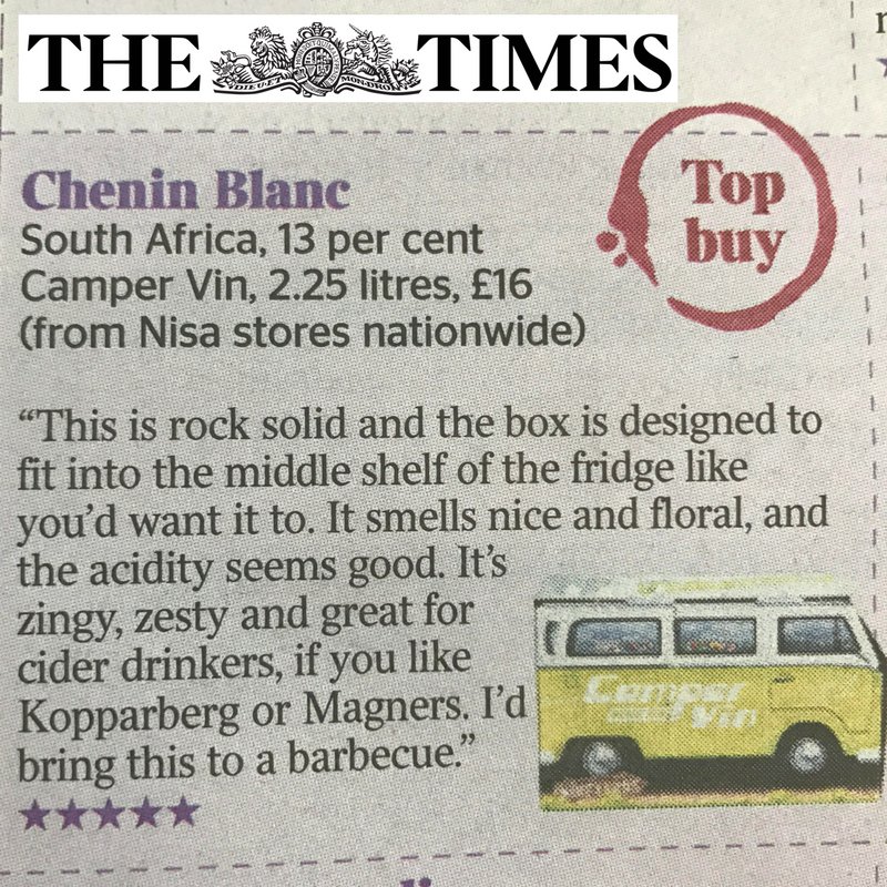 CamperVins's tweet photo. Top buy in @thetimes today! 👍 https://t.co/ZkkwVEyPmc