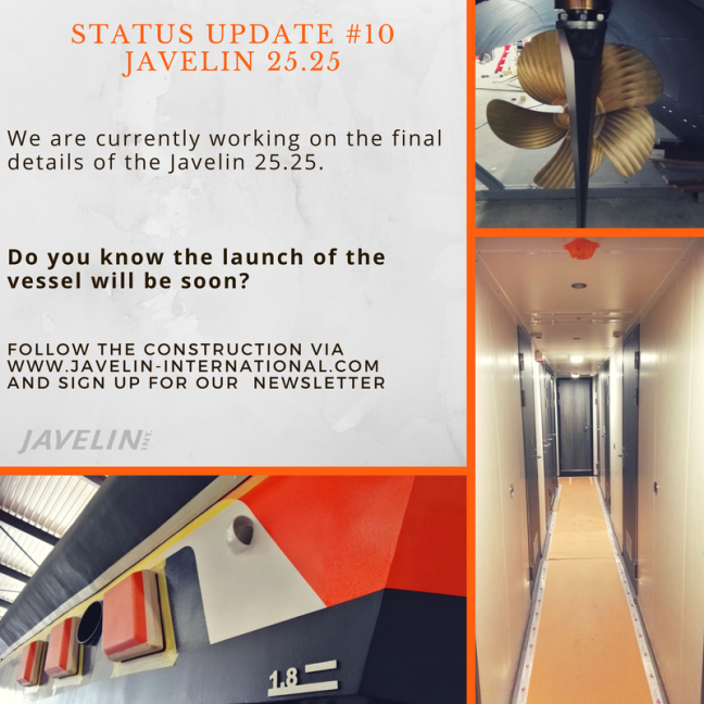 Completion of the Javelin 25.25 is near. goo.gl/L58RBs #multipurpose #survey #vessel
