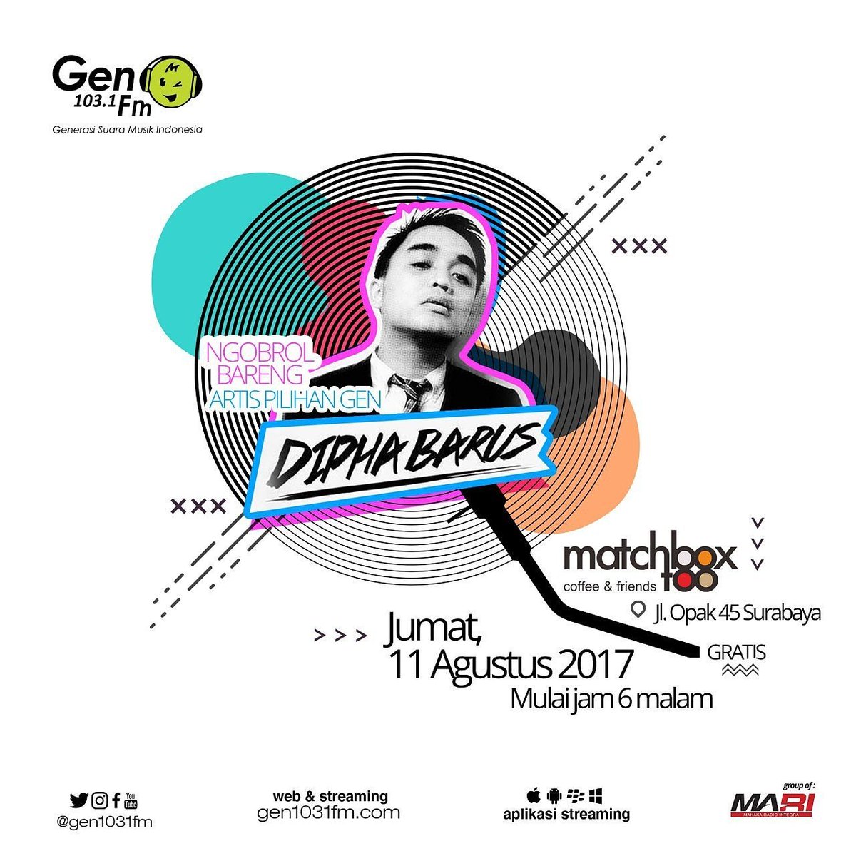 MatchboxToo's tweet image. Udah prnh ktmu lgsg blm ama si @diphabarus ? Besok jam 18.00 guys lu bisa meet and greet ama si doi
@matchboxtoo
Opak no 45, Surabaya