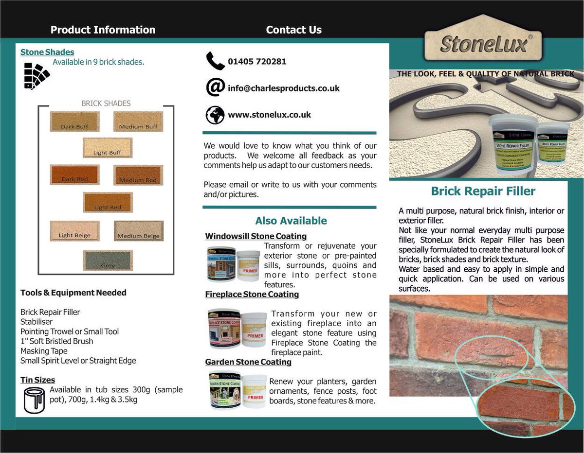 Stonelux On Twitter Brick Repair Filler By Stonelux Just The