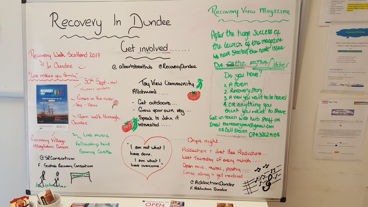 albertstreethub's tweet photo. We're getting ready for recovery month π are you β #recoverywalk2017 #getinvolved #makelotsofnoise #showrecoveryisindundee #hopeforfuture https://t.co/YjyePkMBOM