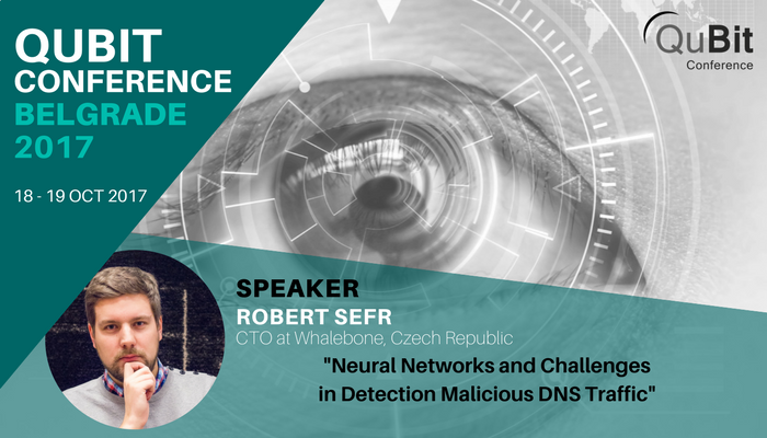 robcza's tweet image. Honored to speak about detection of malicious DNS traffic at #QuBit2017 Belgrade. Expect lots of awkward domains.
@QuBitCon @whaleboneio