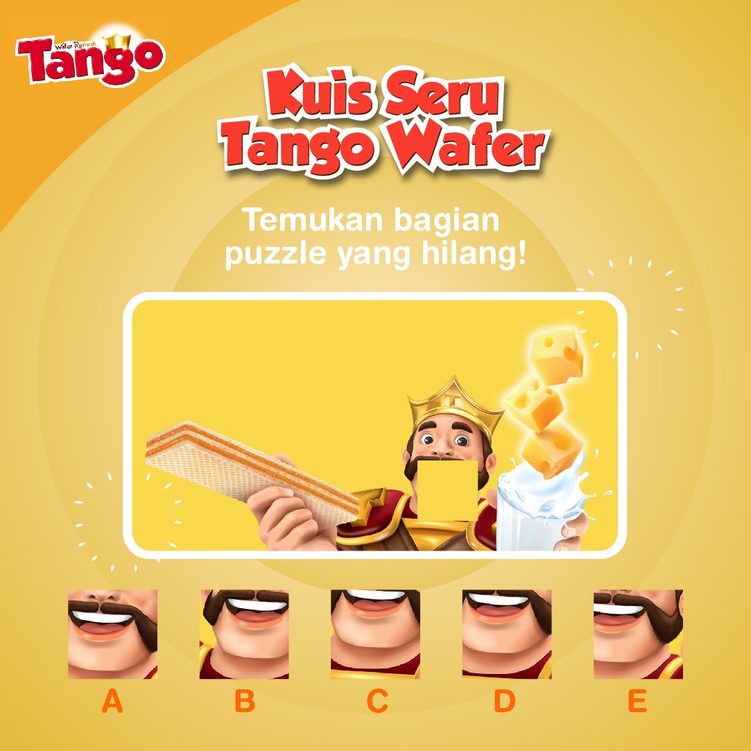 WaferTango's tweet photo. #KuisSeruTangoWafer
Pasangkan dengan benar bungkus Tango berikut ini dan menangkan paket produk untuk 3 orang pemenang!
1/3 https://t.co/4jWo7hQxNg