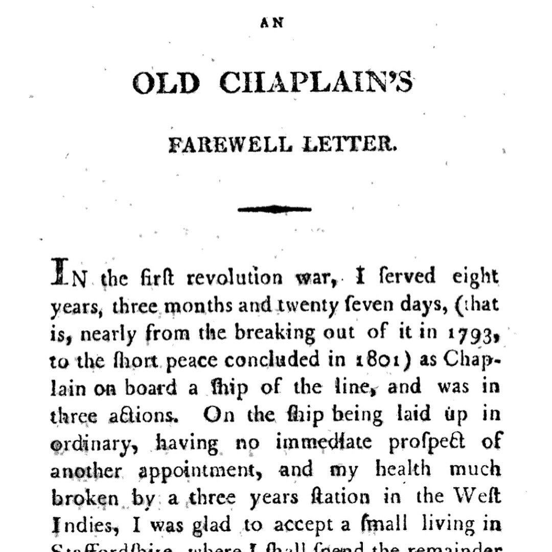 penheadspublish's tweet photo. ⚓️📜✝️ "An Old Chaplain's Farewell Letter" FREE on Googlebooks. Published 1815, 202 years ago. 50-pages. #ThrowbackThursday #book #penheads https://t.co/Jcsu25CQSj