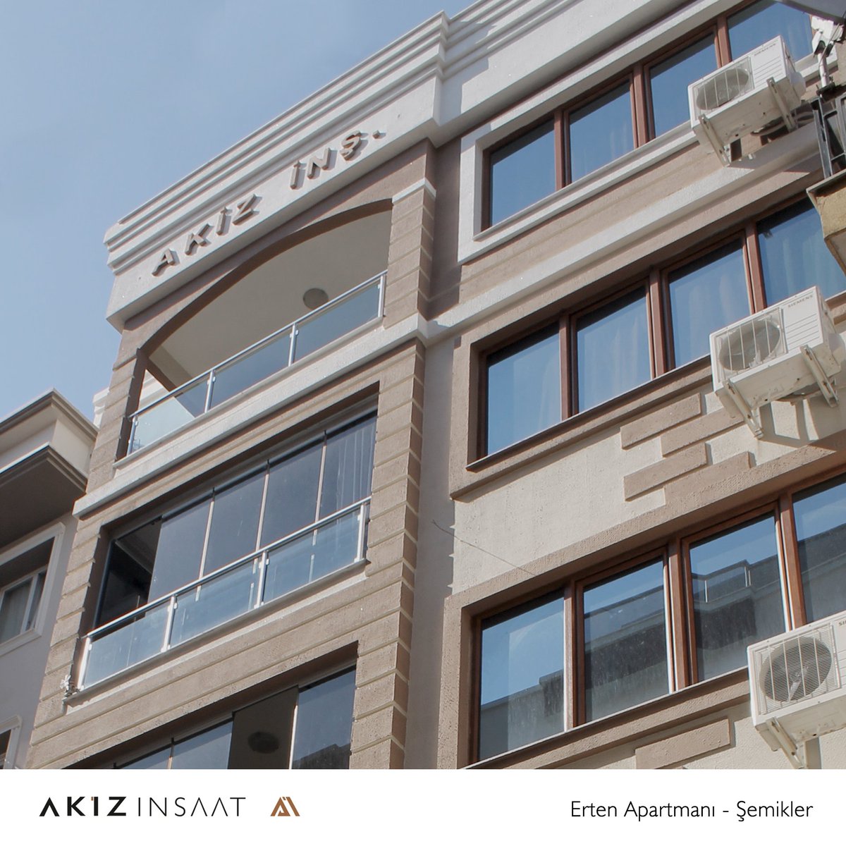 Kentsel Dönüşüm Projelerimizde arsa sahiplerinin isimlerini proje adları ile ölümsüzleştirdik. "Erten Apartmanı, Şemikler" #akizinşaat