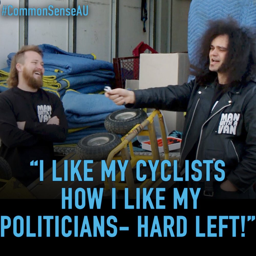 PSA to all cyclist out there, don't get on the wrong side of <a href="/LaurenceHewson/">Laurence The Loud</a>! 🚲 #CommonSenseAU