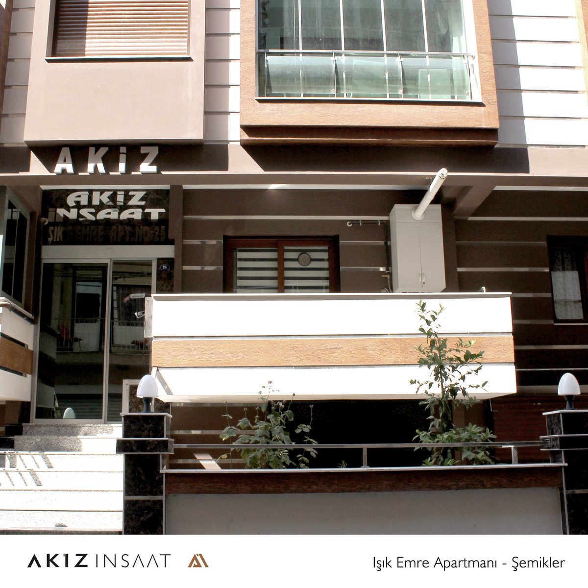 Kentsel Dönüşüm Projelerimizde arsa sahiplerinin isimlerini proje adları ile ölümsüzleştirdik. "Işık Emre Apartmanı, Şemikler" #akizinşaat