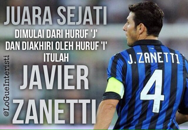 Selamat ulang tahun, legenda. Percayalah, selamanya kau berada di hati Interisti.