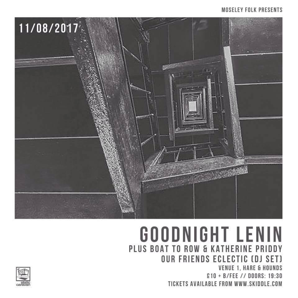 Farewell show this Friday <a href="/hareandhounds/">Hare & Hounds Birmingham</a> with <a href="/boat_to_row/">Boat to Row</a> <a href="/KatherinePriddy/">Katherine Priddy</a> . Please come along and shed a tear with us!!