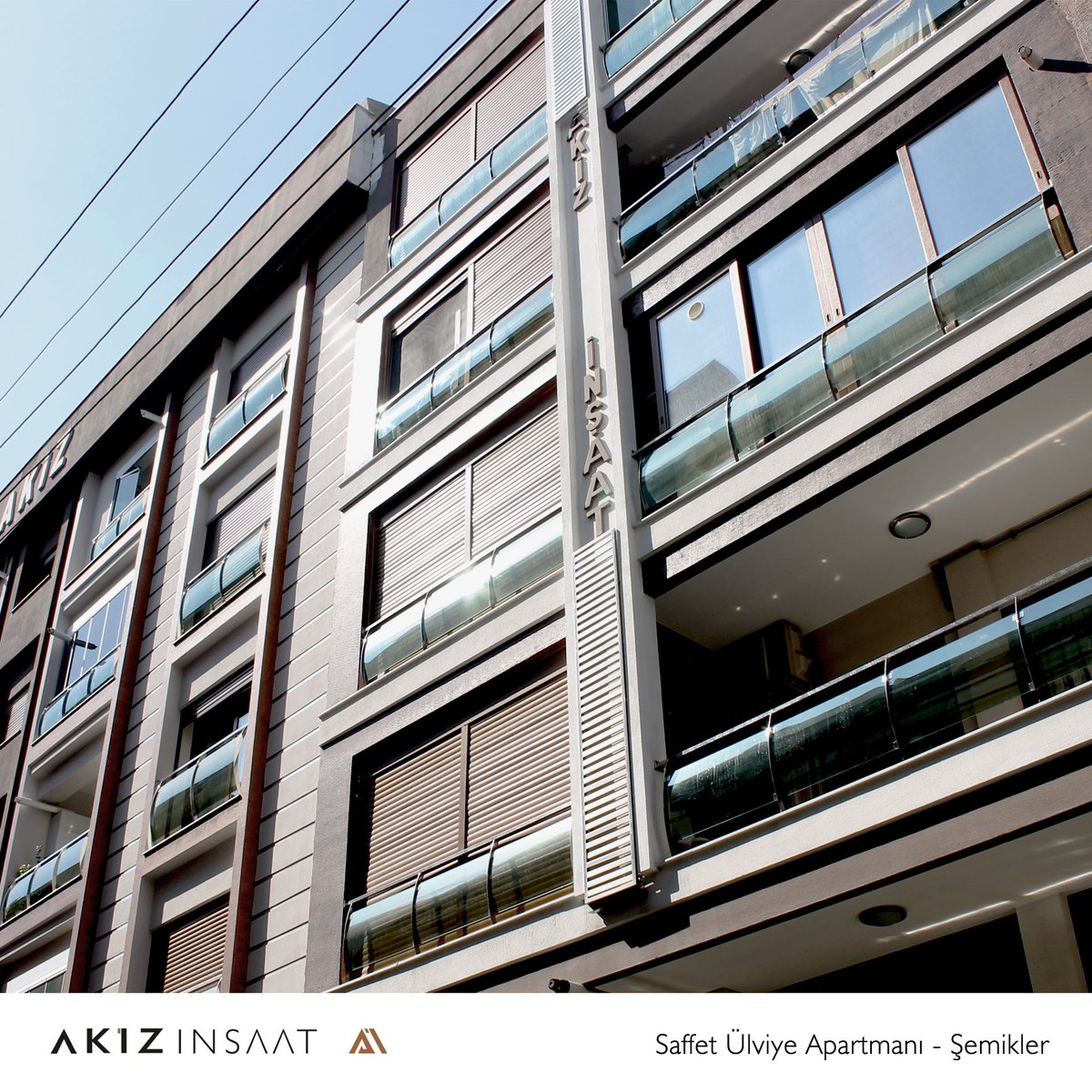 Kentsel Dönüşüm Projelerimizde arsa sahiplerinin isimlerini proje adları ile ölümsüzleştirdik "Saffet Ülviye Apartmanı, Şemikler"#akizinşaat